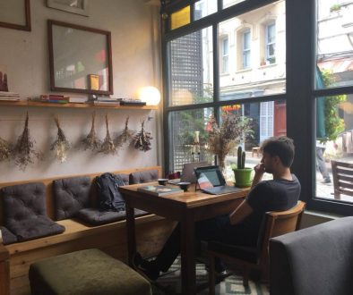 Working Coffee Freelancer