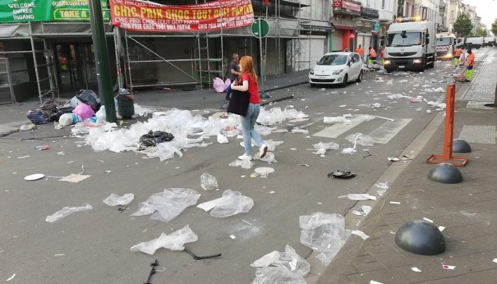 Pollution de plastique à Bruxelles