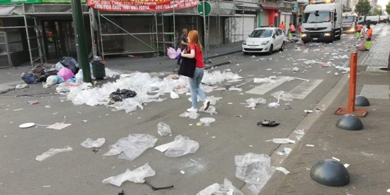 Pollution de plastique à Bruxelles